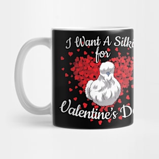 Valentine's Day Silkie Chicken Mug